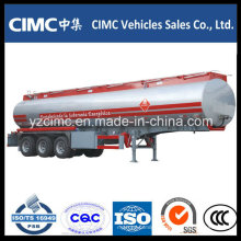50cbm 3 essieux Cimc Combustible Semi-remorque (alliage d&#39;aluminium)